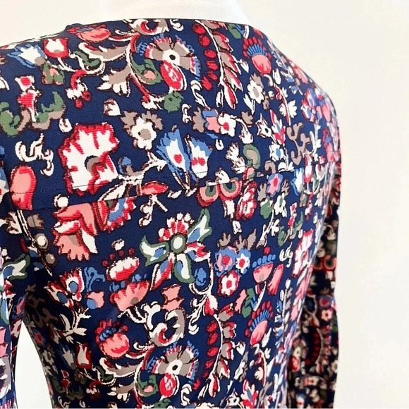 Tory Burch Keyhole-Front Floral Print Dress - Picture 6 of 10